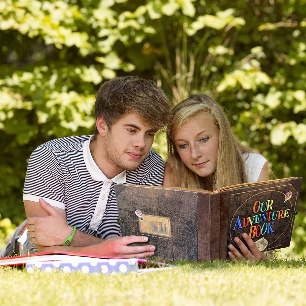 Adventure Book | Travel Diary & Scrapbook - Vintage Photo Album for Weddings, Anniversaries & Gifts