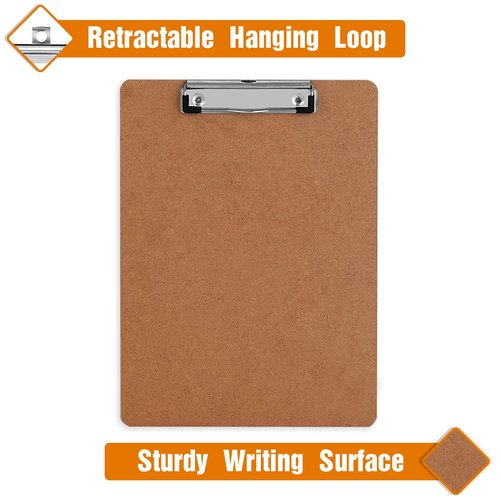 Clipboards, HERKKA 42 Pack Hardboard Office Clipboards Low Profile Clip Standard A4 Letter Size, ECO Friendly