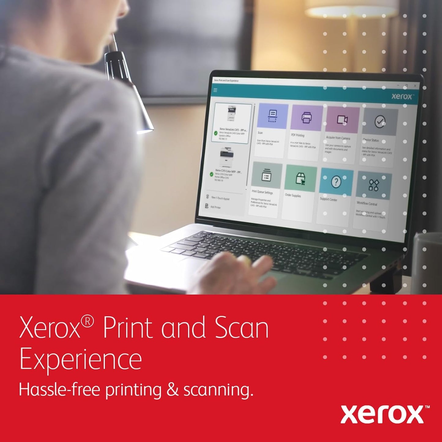 Xerox C325dni Wireless Printer - All-In-One Color Laser Printer with 35ppm Speed | Automatic 2-Sided Printing for Home or Office