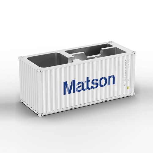 Yixoo Desk Organizer, Pen Pencil Holder, Business Name Cards Holder, Shipping Container Model Storage Box, Secret Storage Box with Multiple Compartments Office Supplies Multi-function (Matson)