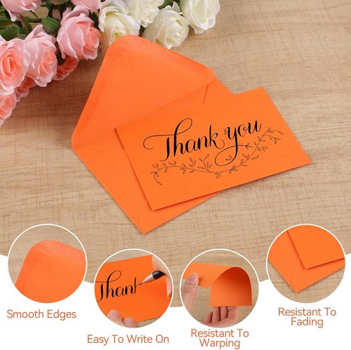 Azureal 72PCS Blank Note Cards & Envelopes - Self-Adhesive for Weddings, Showers & Graduations | Morandi Color
