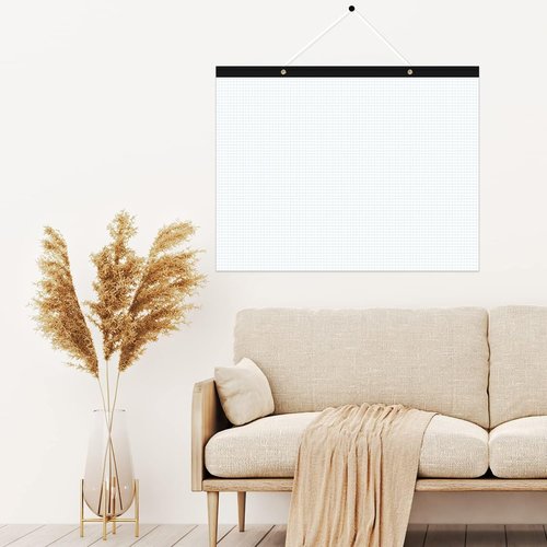 Yaridar Large Engineering Graph Paper - 22" x 17" Grid Paper Notepad, 4"x4" Blue Grid 100 Sheets/200 Pages Paper for Engineer Architect Designer Mathematician Draftsman