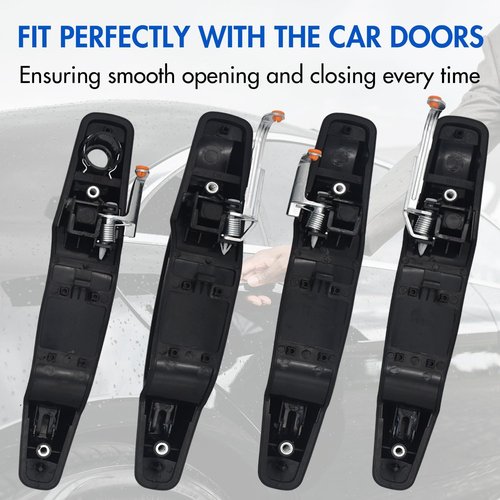 Chevy Silverado Door Handles - 4PCS Front & Rear Replacement for 2007-2014 Models | Durable & Stylish