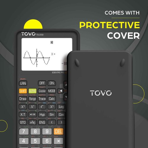 TOVO Scientific Calculator with Graphing Functions, Multiple Modes, 360 Functions, Large Screen, Intuitive Interface for Beginners, High School & Advanced Courses, TS-259 (Developed by CATIGA)