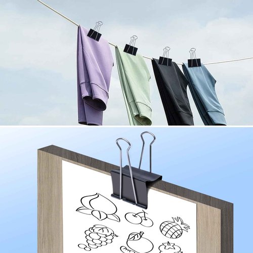 Ufmarine Jumbo Binder Clips 3 inch (36 Pcs), Extra Large Binder Clips Giant for Office Supplies