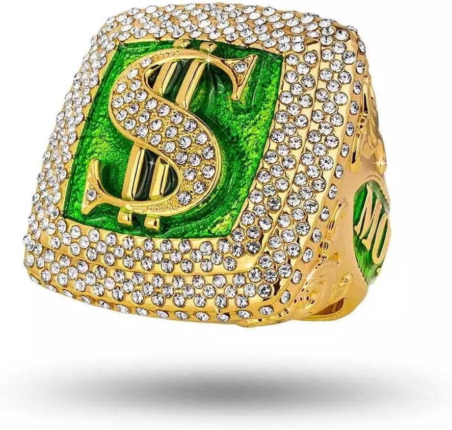 TrophySmack Bling Champion Ring - Money Talks Corporate Award | Stunning Design & Quality