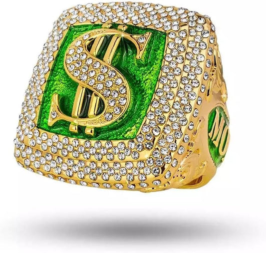 TrophySmack Bling Champion Ring - Money Talks Corporate Award | Stunning Design & Quality