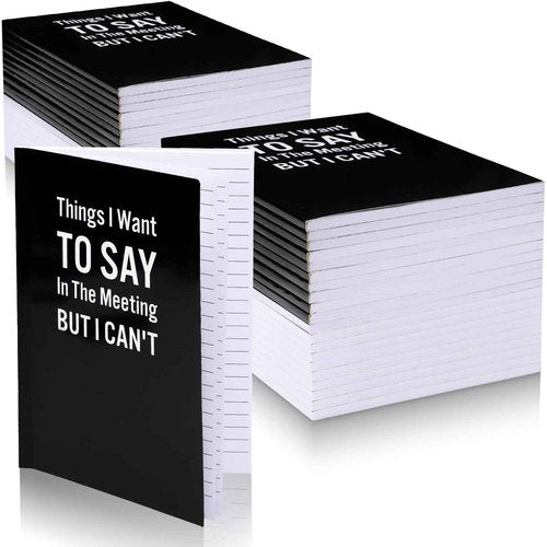 Harloon 20 Pcs Funny Christmas Office Notebook Bulk Things I Want to Say Lined Paper Notebook Sarcastic Gag Gifts Funny Office Gift for Employee Coworker Team Leader Manager