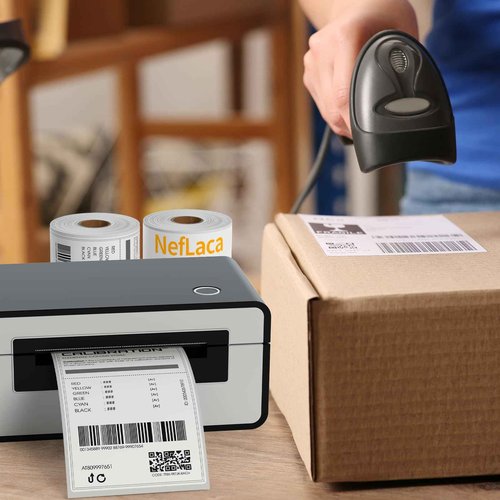 Thermal Label Roll,Shipping Label 4x6,NefLaca Mailing Paper,Printer Paper 4"x6",Compatible with Rollo, Zebra, MUNBYN Thermal Printer,250 per Roll,20 Rolls,5000 Labels