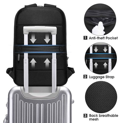 BANGE Women's Slim Laptop Backpack Fits For 15.6 Inch, Business Commuter backpack For Men, Work backpack Casual Daypack