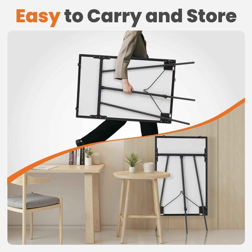 Sweetcrispy Whiteboard Easel 40 x 28 Inches, Magnetic Dry Erase White Board, Portable Boards Height Adjustable, Dry Erase Board with Stand for School, Office and Home, Silver Aluminium Frame, Black