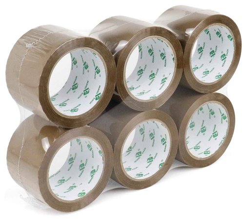 BOMEI PACK Brown Packing Tape 3 inch, 24 Refills Rolls Bulk Wide Packaging Tape for Moving, Shipping and Storage, 2.4 Mil x 60 Yards
