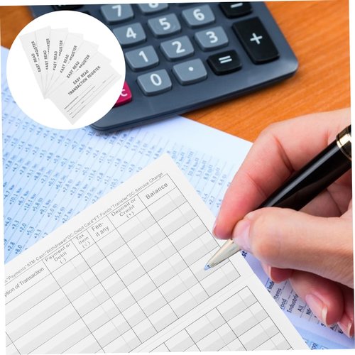 TOGEVAL Check Register Financial Notebook Large Print Checkbook Ledger for Efficient Currency Management Budget Tracking User Friendly Design for Personal Finances