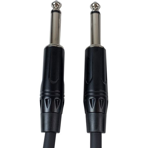 Gearlux Instrument Cable/Guitar Cable, 1/4 Inch, Straight to Straight, Black, 25 Feet - 2 Pack
