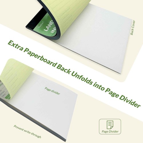 Harfesto Professional Garden Invoice Receipt Book, Landscaping Invoice Book for Small Business - 5.7 X 8.3 in, 2-Part Carbonless Work Order Forms, 400 Sets (8 Books) - Lawn Care Equipment Accessories