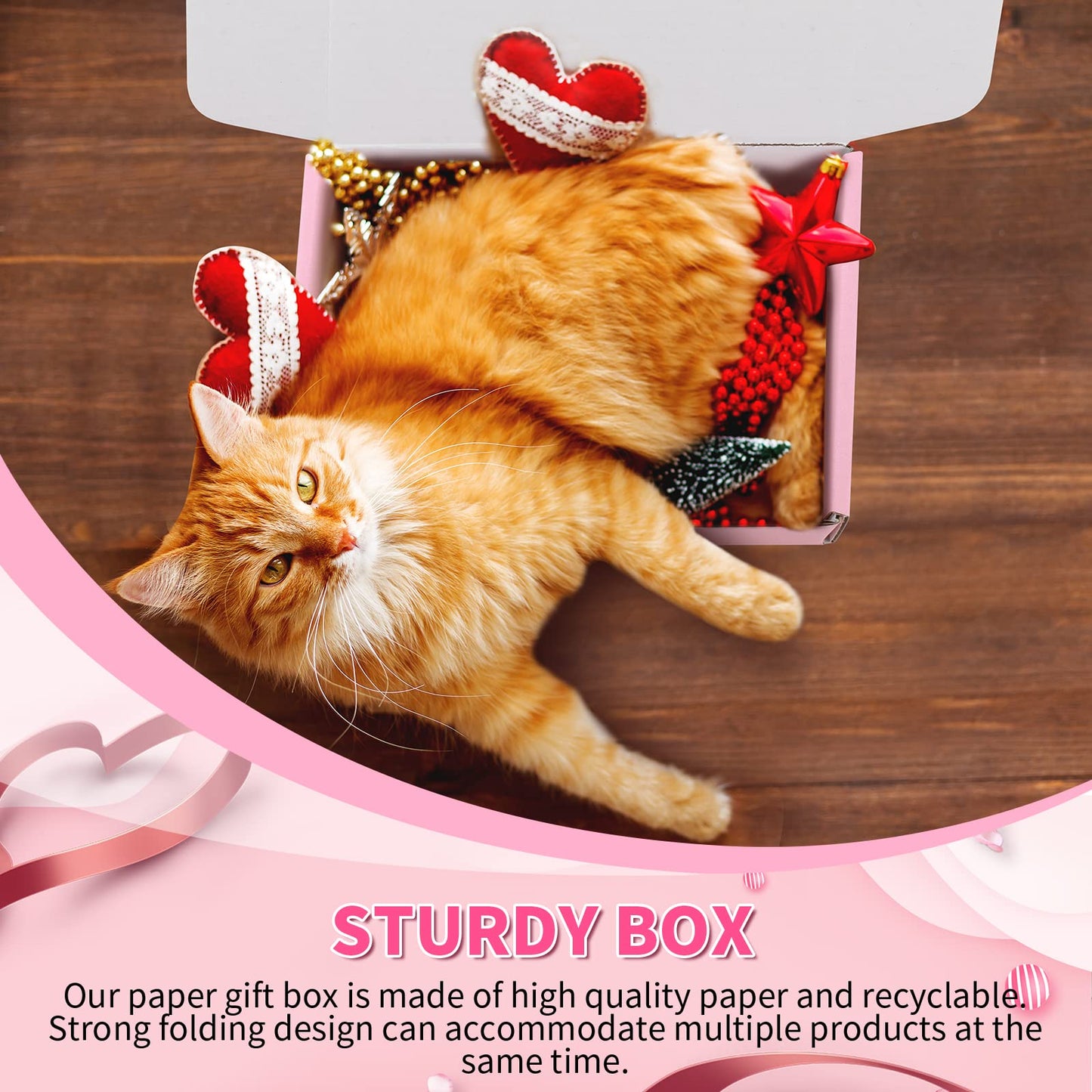 Spakon 50 Packs Shipping Boxes Cardboard Corrugated Mailer Packaging Boxes for Small Business Cute Small Box Cardboard Carton Box Mailers for Packaging Product(Pink,6 x 4 x 1.6 Inches)