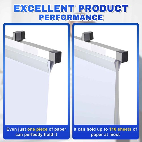 LINSIRON Blueprint Hanging Clamps (6p 24inch) Holder Aluminum Print Rack Adjustable with Black Wing Knob Nuts Drafting Supplies Blueprint Poster Chart Include Transparent Label Clip Storage Organizer