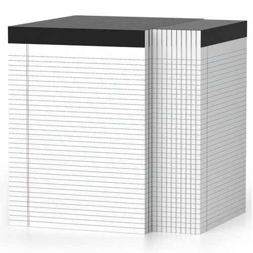 24 Pcs Legal Pads 8.5" x 11" College Ruled Note Pads 8.5 x 11.75 Inch Micro-Perforated Notepad 720 Sheets in Total Lined Writing Paper Notebook for Office, School Supplies & To-Do Lists 30 Sheets/Pad