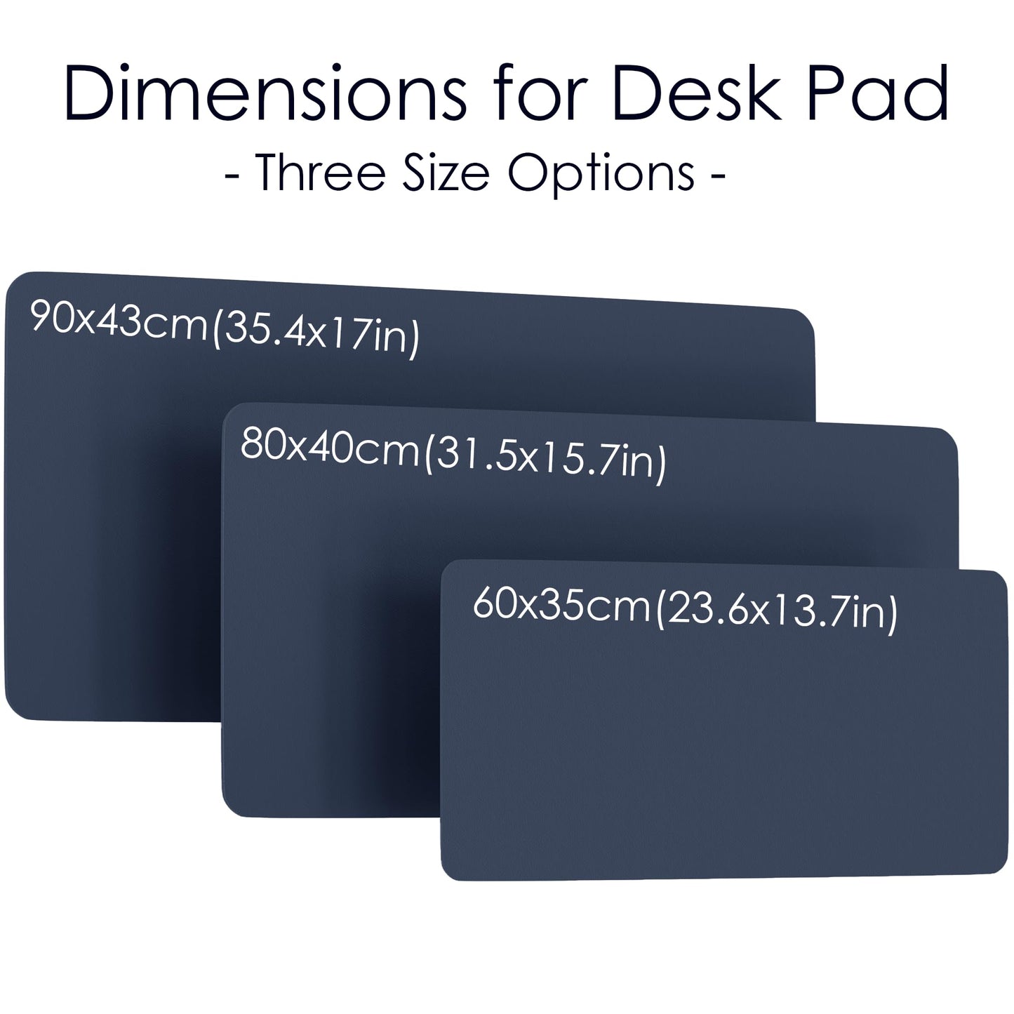 WAYBER Leather Desk Pad Protector, Waterproof Mouse Pad, PU Desk Mat, Office Desk Cover, Desk Writing Mat for Office/Home/Work/Cubicle (Blue/Yellow) 31.5x15.8 in