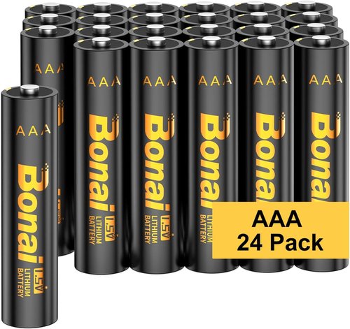 BONAI AAA Lithium Batteries - 24-Pack with 10-Year Shelf Life | Reliable 1.5V for Smart Home & Office