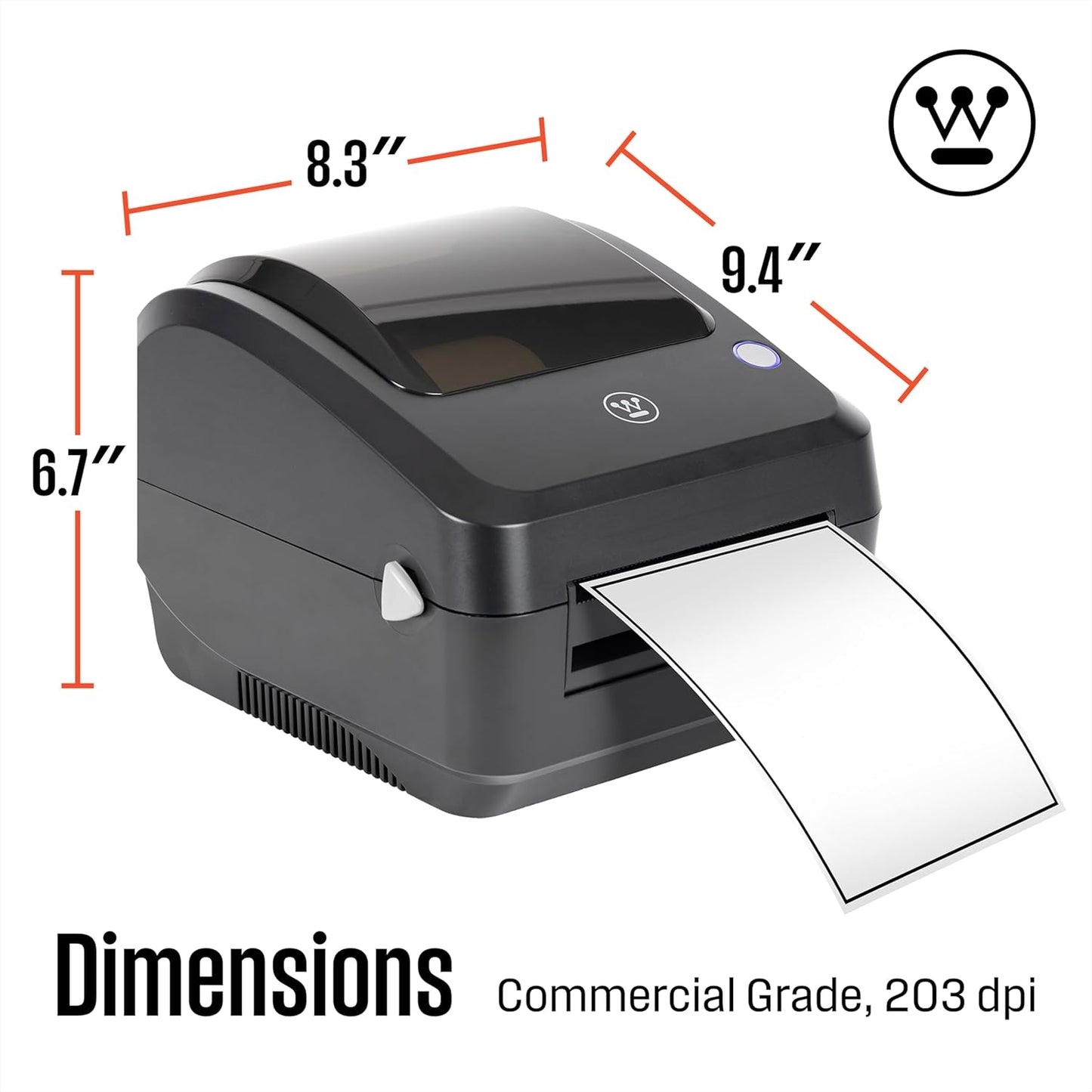 Westinghouse Thermal Label Printer - USB 4x6 Commercial Grade for Small Business | Compatible with USPS, UPS, FedEx
