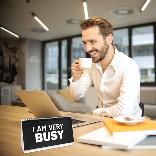 Funny Desk Signs 30 Flip Snarky Messages Desktop Work Accessories Favor for Coworker Colleague Gag Gift Supplies