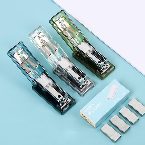 Mini Stapler with 1000 Standard 26/6 Staples,40 Sheet Capacity,Compact Portable Small Cute Stapler for School Student Home Travel Office