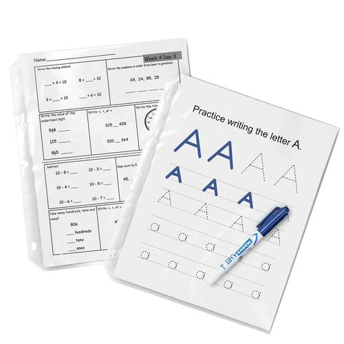 Avery Diamond Clear Heavyweight Sheet Protectors for 3 Ring Binders, Easy Load, 2 Packs, 500 Page Protectors Total (46022)