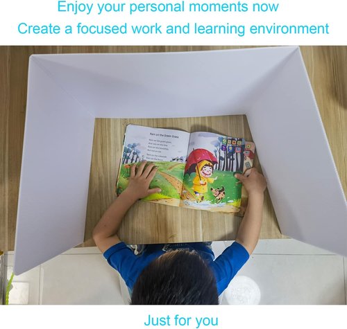 Skiennix 24 Pack Privacy Shields - Student Desk Dividers for Testing | Includes Extra Labels
