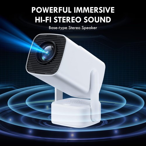 Mini Projector | 2025 Upgraded 4K & 1080P Portable Video Projector with WiFi 6 & Bluetooth 5.2