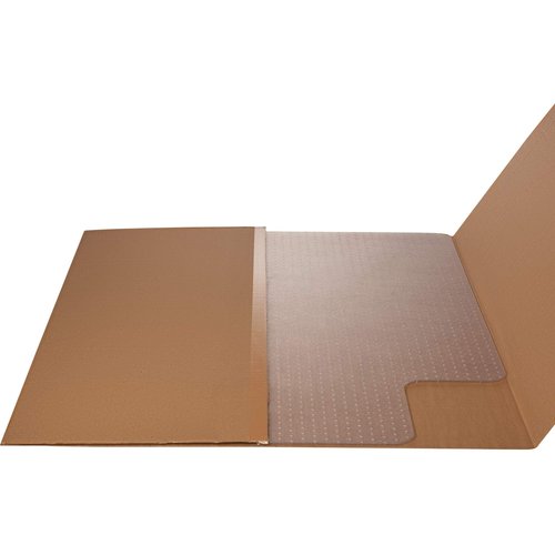 Lorell, LLR69166, Wide Lip Medium Pile Chairmat, 1 Each, Clear