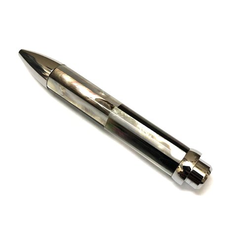 HHA Handmade mother of pearl ballpen from Vietnam- ideal gift for man/woman at work (grey/white)