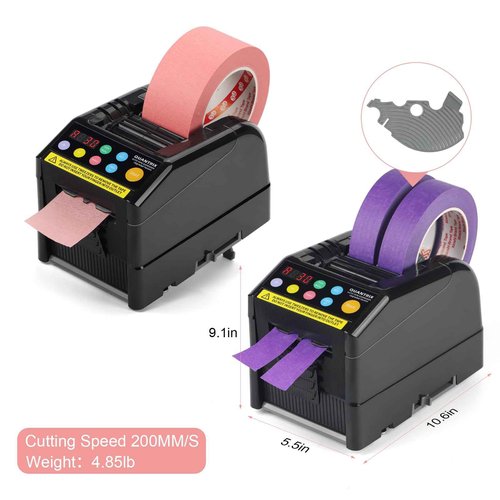 Upgraded Ribbon Cutting Machine, 999mm Max Cut Length,Automatic Tape Dispenser, Ideal for Businesses, Schools,Shipping, Gift Wrapping, Restaurants,Homes