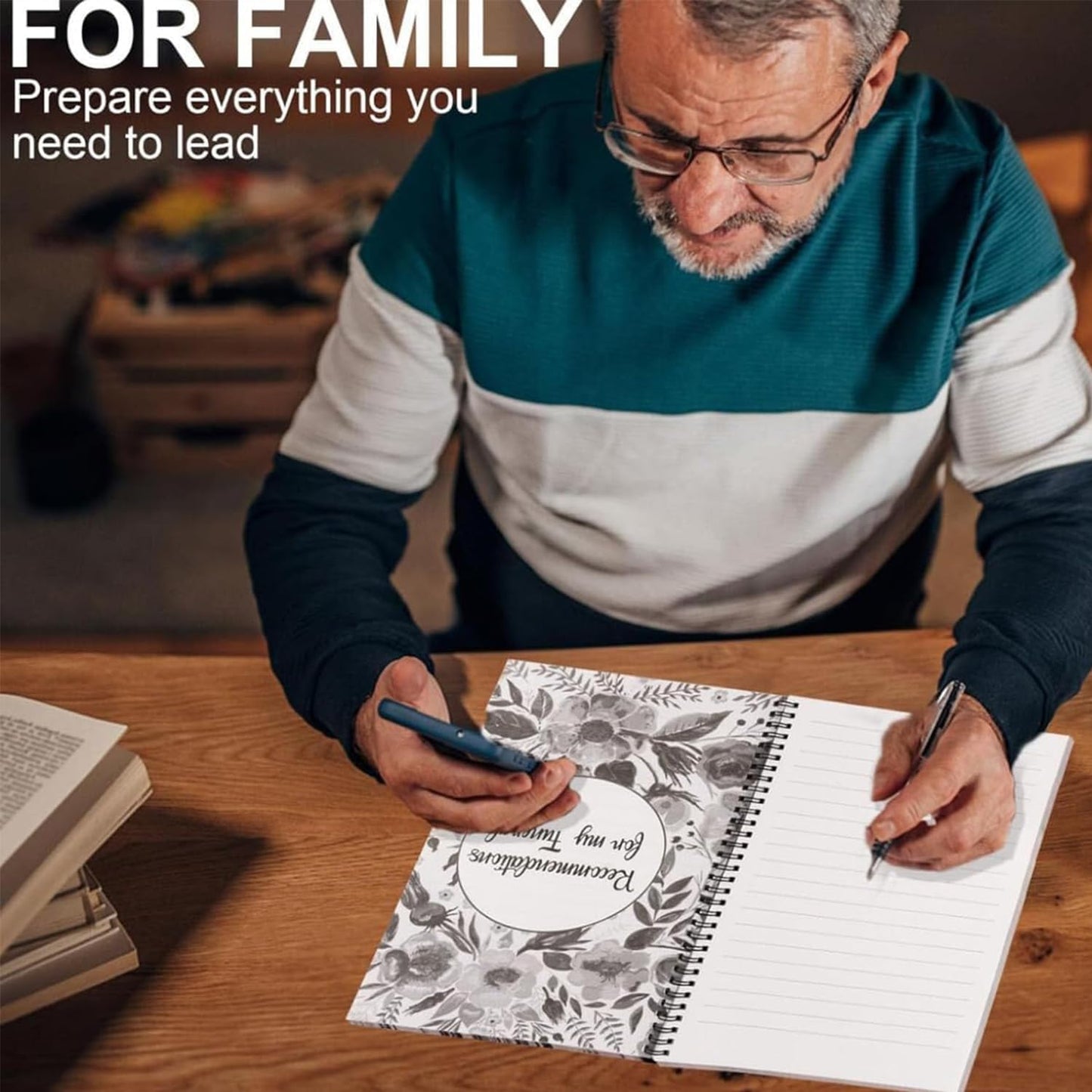 Sorry, it’s Your Problem Now, Because I'm Dead, End of Life Planner, Funny Notebook Book Notepad, Simple Business Office Book, Final Wishes and End-of-life Arrangements Emergency Binder (Black)