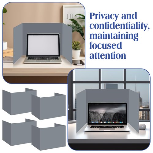 Crtiin 24 Pcs Privacy Folders for Students Desk Dividers Standard School Privacy Cardboard Board Testing Dividers Shield for Classroom Teacher Supplies Keep Eyes from roving(Simple)