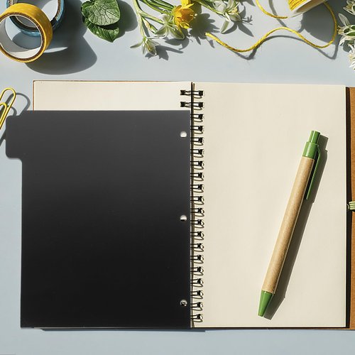 LAPYAPPE A4 3-Ring Binder Dividers Tabs Removable Plastic Page Dividers for Office Notebooks 5-Tab Index for School and Business
