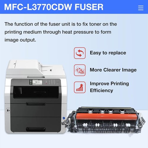 Brother D00N0D001 Fuser Unit Kit - 115V Compatible with MFC-L3770CDW, MFC-L3750CDW, HL-3270CDW, HL-L3290CDW