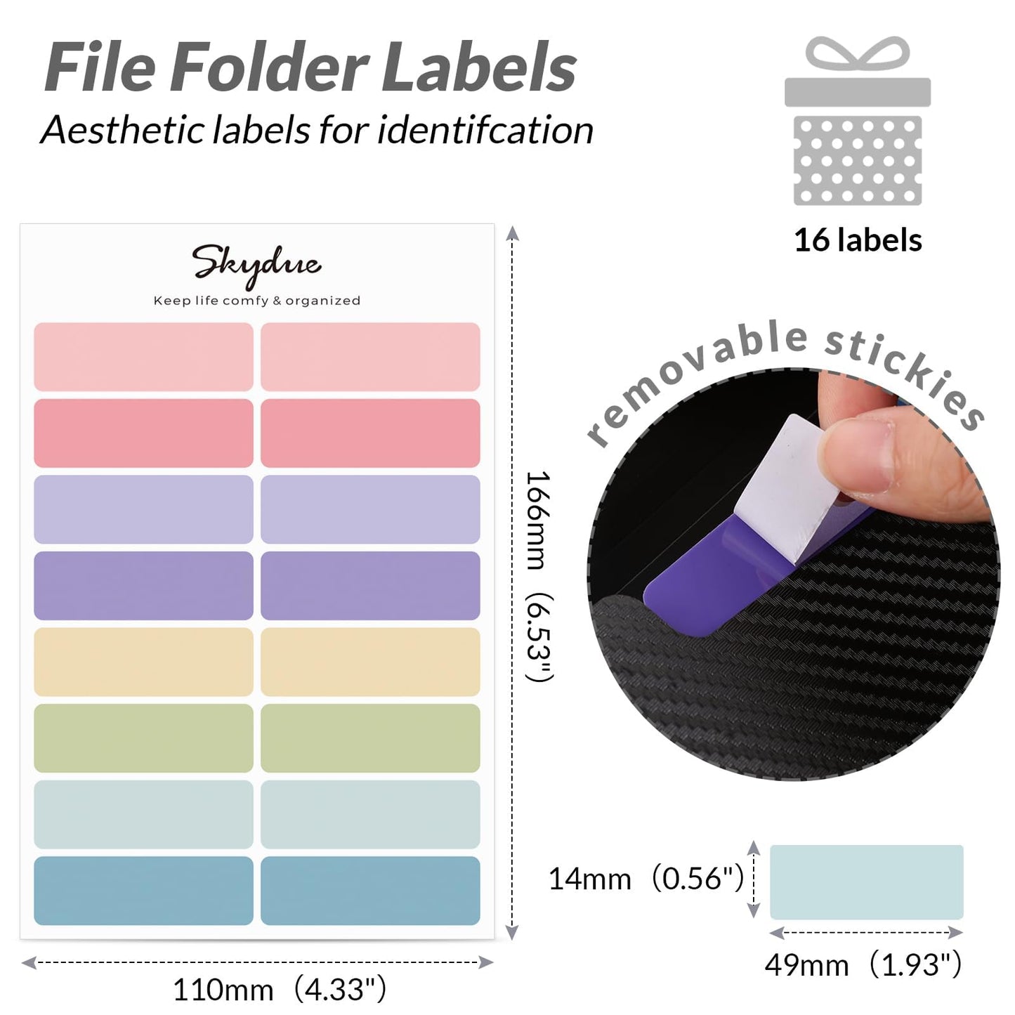 SKYDUE Accordion File Organizer, Expanding File Folder with 7 Pockets, Portable Receipt Paper Bill Document Organizer, Letter/A4 Size Filing Folder School Office Supplies, Black
