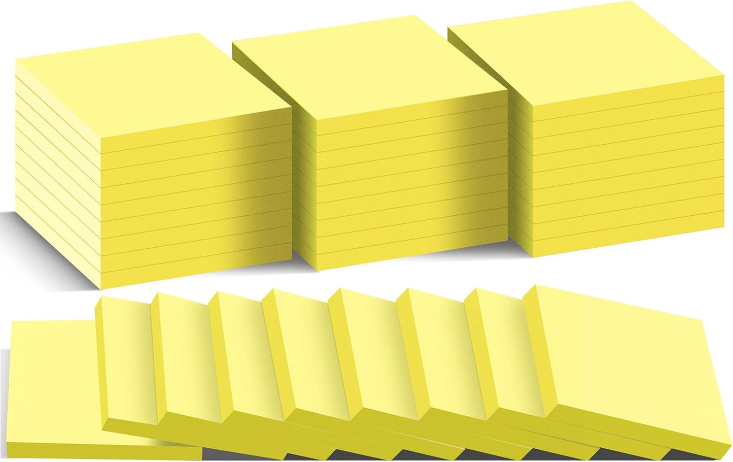 (36 Pack) Sticky Notes 3x3 in Post, 9 Bright Colors Self-Stick Note Pads it, Strong Adhesive, Easy to Post for Home, Office, Notebook