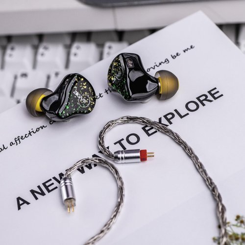 HIFIXAUDIO Tripowin Zonie 2M in Ear Monitor Cable, Long IEM Earphone Cable,16-Core Silver Plated, Upgrade Wire for HiFi Wired Earbuds, Replacement Headphone Cable for Musician (2Pin)