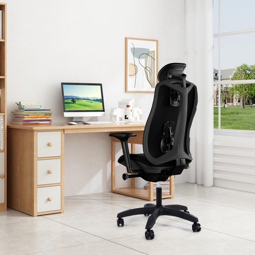 Frassie Gaming Chair Base Replacement with 5 Casters, Nylon Heavy Duty Desk Office Chair Wheel Base Part (Black)