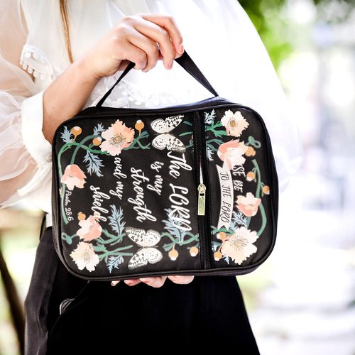 Mr. Pen Bible Cover Case - Durable Carrying Bag with Handle & Zipper Pocket | Black, Ideal Christian Gift