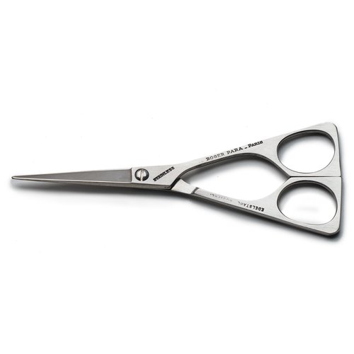 Kings County Tools Professional Stainless Steel Mustache Trimming Scissors - 4-5/8" Long | Made in France | Thin & Lightweight Blade | Hollow-Ground by Hand
