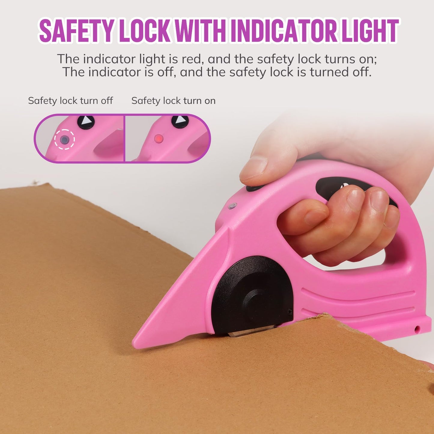 VLOXO Cordless Electric Scissors, 4V Electric Rotary Scissors for Fabric Cardboard Cutter with Safety Lock Rechargeable Rotary Cutter for Cardboard Packages Leather Canvas Paper Include Case