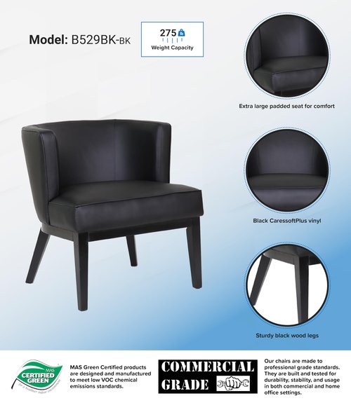 Boss Office Products Accent Chairs, Black