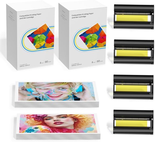 Liene Photo Printer Paper - 4x6" 160 Sheets Compatible with M100/M200/M110/M210 | Waterproof & Smudge Proof