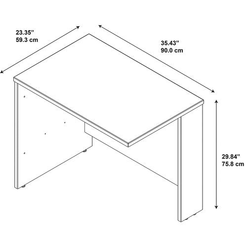 Bush Business Furniture Series C 36W Bridge/Return in Hansen Cherry