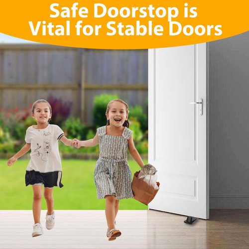 48 Pcs Door Stoppers for Bottom of Door Rubber Door Stoppers for Home Office Dorm Classroom Garage on Carpet,Concrete, Wooden Floor