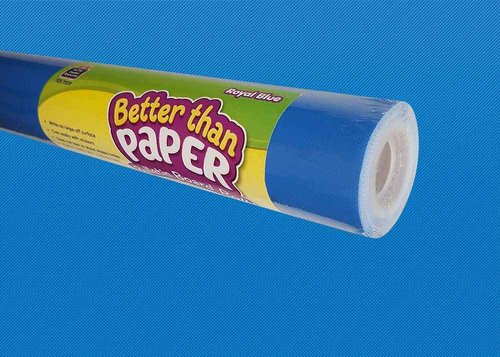 Teacher Created Resources Better Than Paper Bulletin Board Roll, Black - 77314 & Better Than Paper Bulletin Board Roll, Royal Blue - 77370