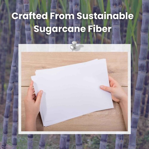 Sugarcane Fiber Copy Printer Paper - Size 8.5” x 11”, 20lb, Multipurpose, 92 Bright White Paper, Sustainable Solution, Ideal for All Office & Photocopy Printers & Designs (3 Reams - 1500 Sheets)